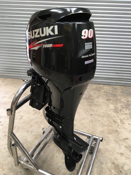 Slightly Used Suzuki 90 HP 4 Stroke Outboard Motor Engine